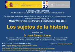 Conferencia inaugural del Módulo I "Los sujetos de la Historia"(04/10/2023)
