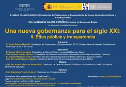 Seminario "Una nueva gobernanza para el siglo XXI: 8. Ética pública y transparencia"