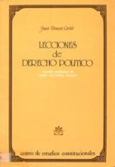 Lecciones de Derecho Político. Donoso Cortés